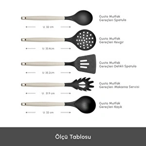 Karaca Gusto Krem 12 Parça Bıçak Servis Kesme Tahtası Seti görseli 3