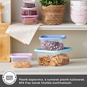 Karaca Dora Purple 6 Parça Saklama Kabı görseli 3