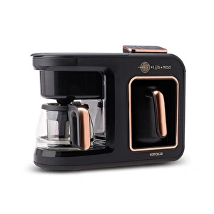 Karaca Hatır Plus 5 in 1 Konuşan Közde ve Sütlü Türk Kahvesi ve Filtre Kahve Makinesi Copper görseli 8