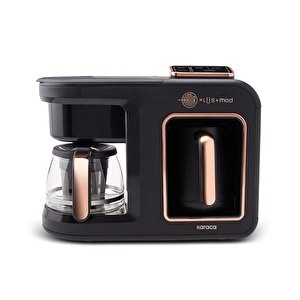 Karaca Hatır Plus 5 in 1 Konuşan Közde ve Sütlü Türk Kahvesi ve Filtre Kahve Makinesi Copper görseli 1