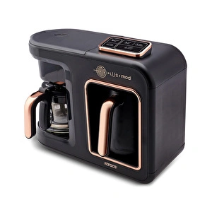 Karaca Hatır Plus 5 in 1 Konuşan Közde ve Sütlü Türk Kahvesi ve Filtre Kahve Makinesi Copper görseli 10