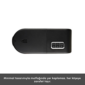 Karaca Hatır Plus 5 in 1 Essential Közde ve Sütlü Türk Kahvesi ve Filtre Kahve Makinesi Black Chrome görseli 6