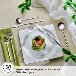 Karaca Orion Platin 6 Kişilik 30 Parça Çatal Kaşık Bıçak Takımı görseli 3