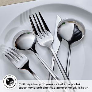 Karaca Orion Platin 6 Kişilik 30 Parça Çatal Kaşık Bıçak Takımı görseli 6