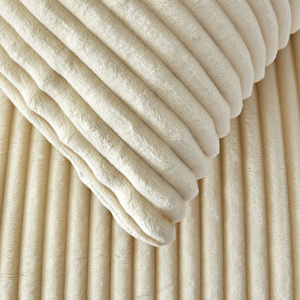Karaca Home Joena Ekru Çift Kişilik Soft Yatak Örtüsü görseli 9