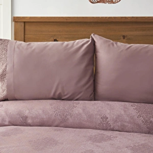 Karaca Home Laurel Gül Kurusu %100 Pamuk Dantelli Pamuk Private Pike Yastık Set görseli 2