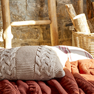 Karaca Home Woodland Bej Çift Kişilik Cozy Comfort Set görseli 4