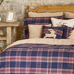 Karaca Home Woodland Lacivert Çift Kişilik Cozy Comfort Uyku Seti görseli 2
