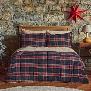 Karaca Home Woodland Lacivert Çift Kişilik Cozy Comfort Uyku Seti görseli 3