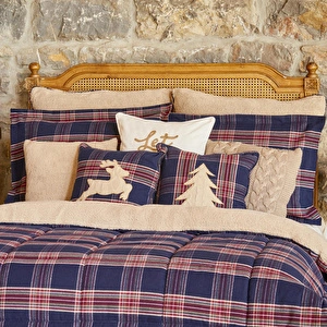 Karaca Home Woodland Lacivert Çift Kişilik Cozy Comfort Uyku Seti görseli 13