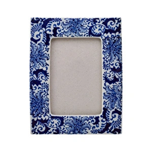 Karaca Home Blue White Lora Çerçeve 10x15 cm görseli 3