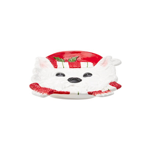 Karaca Home Maltese Dog Dekoratif Tabak 19cm görseli 2