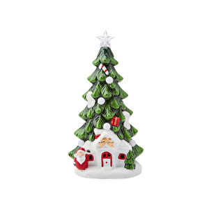 Karaca Home New Year Tree Led Işıklı Obje 12,5x9,6x23 cm görseli 1