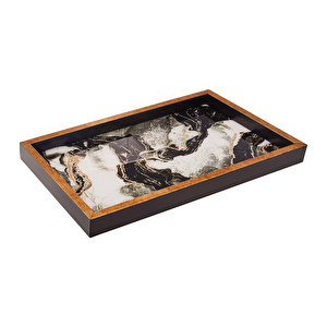 Karaca Home Moroccan Marble Tepsi 40x25 cm