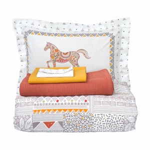 Karaca Home Halig %100 Pamuk Çift Kişilik Pike Hediyeli Nevresim Takımı PP görseli 9