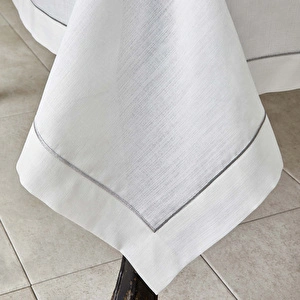 Karaca Home Linen Gümüş 13 Parça Masa Örtüsü Seti görseli 2