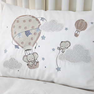 Karaca Home Elephant Sky Mavi %100 Pamuk Nakışlı Private Bebek Set görseli 3