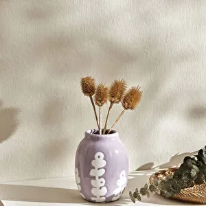 Karaca Home Romance Vazo Lila 12 cm görseli 1