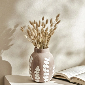 Karaca Home Romance Naturel Vazo 19 cm görseli 3