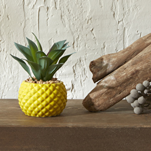 Karaca Home Ananas Saksılı Yapay Sukulent  görseli 1