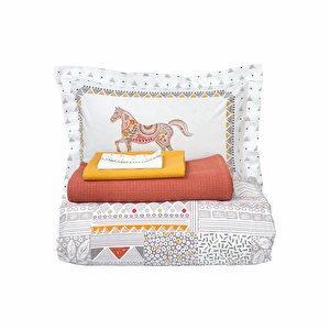 Karaca Home Halig %100 Pamuk Çift Kişilik Nevresim Pike Takımı görseli 6