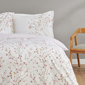 Karaca Home Annata %100 Pamuk Çift Kişilik Nevresim Takımı Somon görseli 9