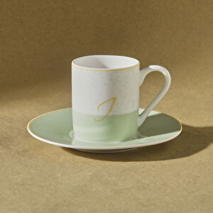 Karaca I Harfli Tek Kişilik Porselen Kahve Fincanı 100 ml