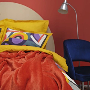 Karaca Home Sorbet Kırmızı Çift Kişilik Welsoft Nevresim Battaniye Takımı görseli 2