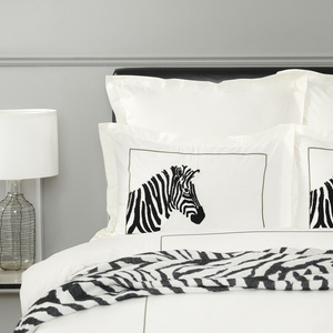 Karaca Home Stripes Siyah Çift Kişilik Nakışlı Nevresim Takımı görseli 2