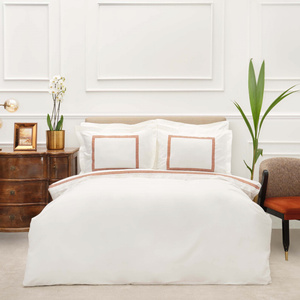 Karaca Home Azure %100 Pamuk Çift Kişilik Percale Nevresim Takımı Hardal görseli 1