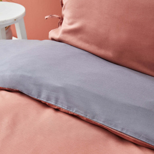 Karaca Home Basic Antrasit-Terecota Çift Taraflı Çift Kişilik Nevresim Takımı görseli 3
