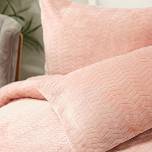 Karaca Home Rosie Pudra Çift Kişilik Wellsoft Yatak Örtüsü  görseli 3