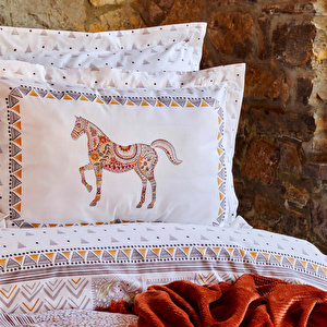 Karaca Home Halig Çift Kişilik Nevresim Pamuk Battaniye Takımı görseli 3