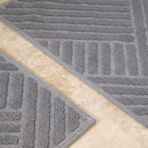 Karaca Home Kelly Line Gri Paspas Set görseli 2