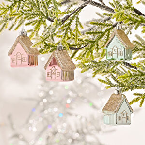 Karaca Home New Year Yılbaşı 4 Parça Ağaç Süsü Seti