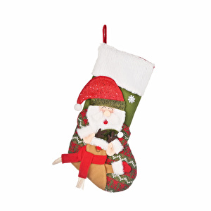 Karaca Home New Year Yılbaşı Santa Yılbaşı Hediye Çorabı 47 cm görseli 1