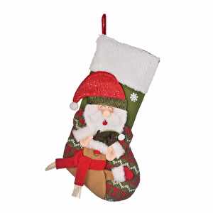 Karaca Home New Year Yılbaşı Santa Yılbaşı Hediye Çorabı 47 cm görseli 4