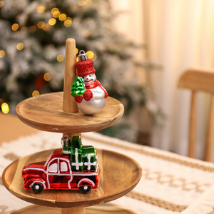 Karaca Home Gift Truck & Snowman 2 Parça Ağaç Süsü Seti görseli 2
