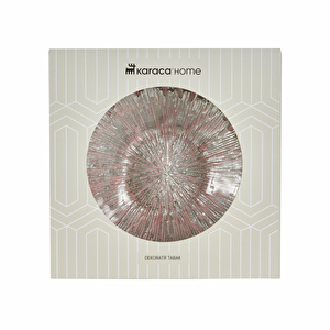 Karaca Home Stone Dekoratif Tabak Pembe görseli 5