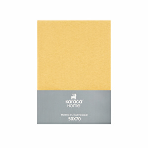 Karaca Home Motto 2'li Yastık Kılıfı 50x70 cm Hardal görseli 2