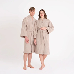 Karaca Home Tokyo Vizon Relax %100 Pamuk Bornoz L/XL görseli 2