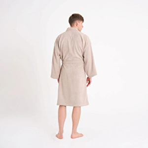 Karaca Home Tokyo Vizon Relax %100 Pamuk Bornoz L/XL görseli 6