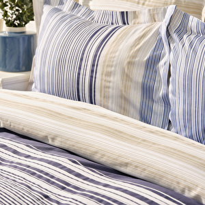 Karaca Home Nolan Mavi Çift Kişilik %100 Pamuk Saten Nevresim Takımı görseli 3