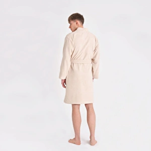 Karaca Home Roma Regular %100 Pamuk Kimono S/M Bej  görseli 5