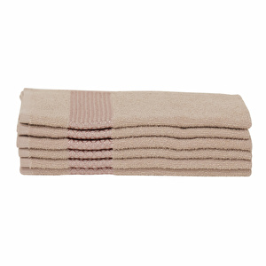 Karaca Home Honey %100 Pamuk 6'lı El Havlusu Seti 30x50 cm Bej  görseli 2
