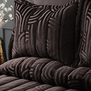 Karaca Home Alba Deco Antrasit 6 Parça Private Çift Kişilik Comfort Set görseli 3