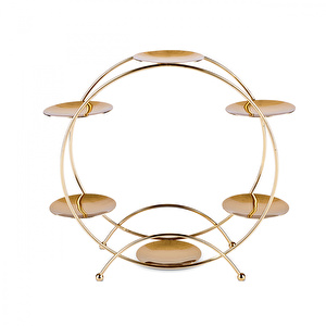 Karaca Nathalie İkram Standı 30x30x25 cm Gold görseli 2