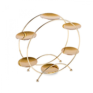 Karaca Nathalie İkram Standı 30x30x25 cm Gold görseli 3