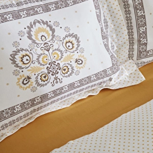 Karaca Home Efren %100 Pamuk Çift Kişilik Pike Takımı Sarı görseli 2