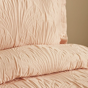 Karaca Home Sunset Çift Kişilik Yatak Örtüsü Somon görseli 5